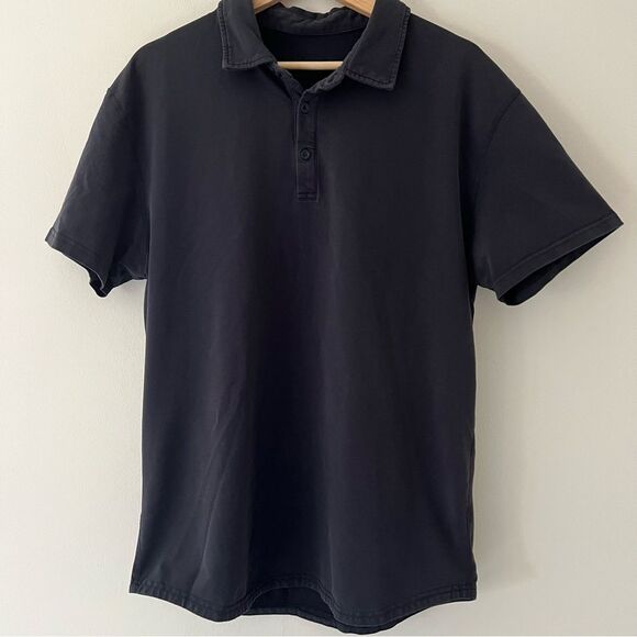 Bylt Polo Navy Classic Performance Slim Cut Size Medium - Picture 1 of 8